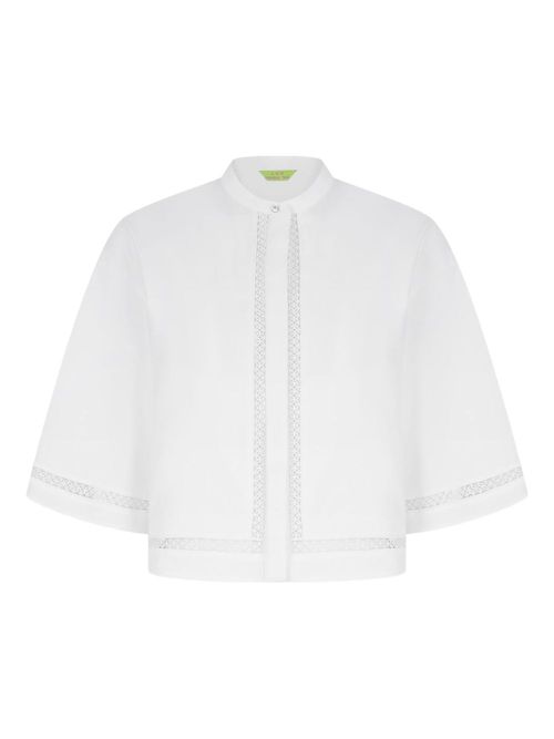Cotton-blend shirt - White