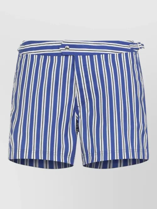 Tom Ford - stripe swim shorts adjustable waistband