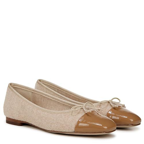 Sam Edelman Women's Marley Ballet Flat Soft Beige/Black