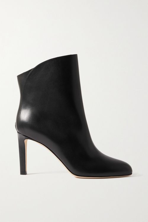 Karter 85 Leather Ankle Boots - Black