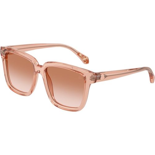 Moncler Unisex Moncler ME6026 CLASICO 304513 Gafas de sol Acetato Rosa Marrón Pillow Normal Matizado