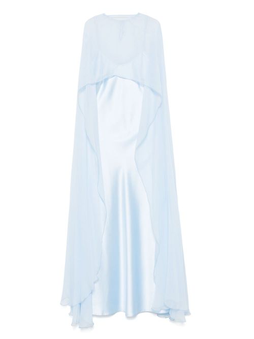 Cape-design dress - Blue