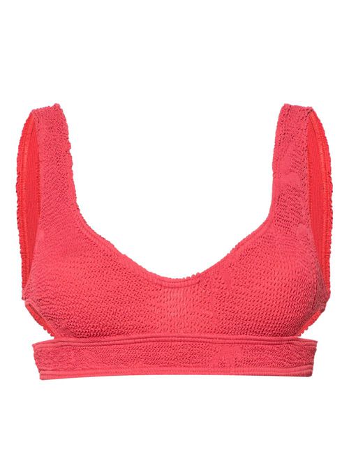 Nino smocked bikini top - Red