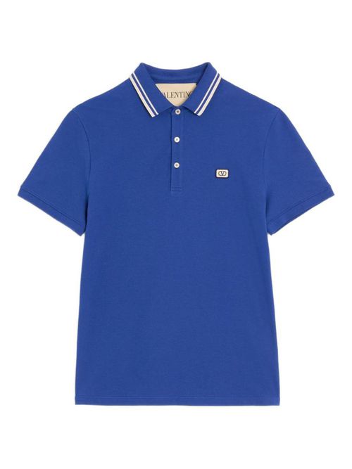 Vlogo Signature Piquet Cotton Polo Shirt