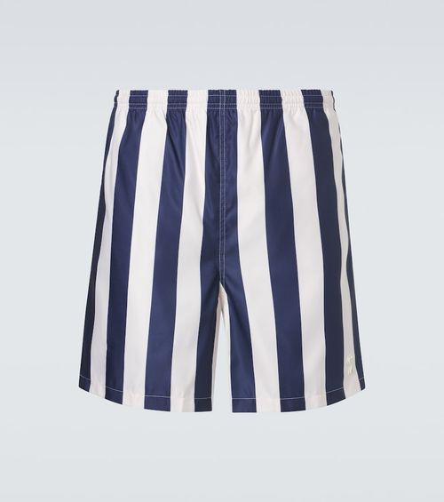 Striped swim trunks
