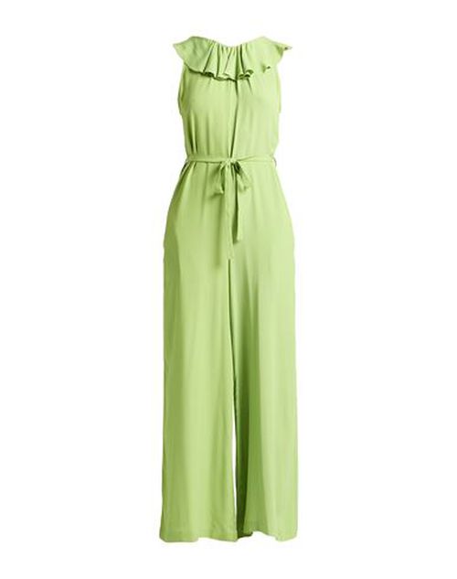 Meimeij Woman Jumpsuit Green Size 2 Acetate, Silk