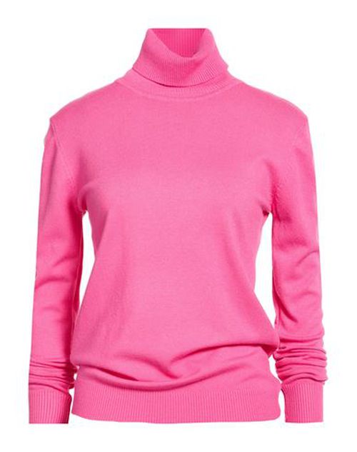 Woman Turtleneck Fuchsia Size L/XL Viscose, Polyamide, Polyester