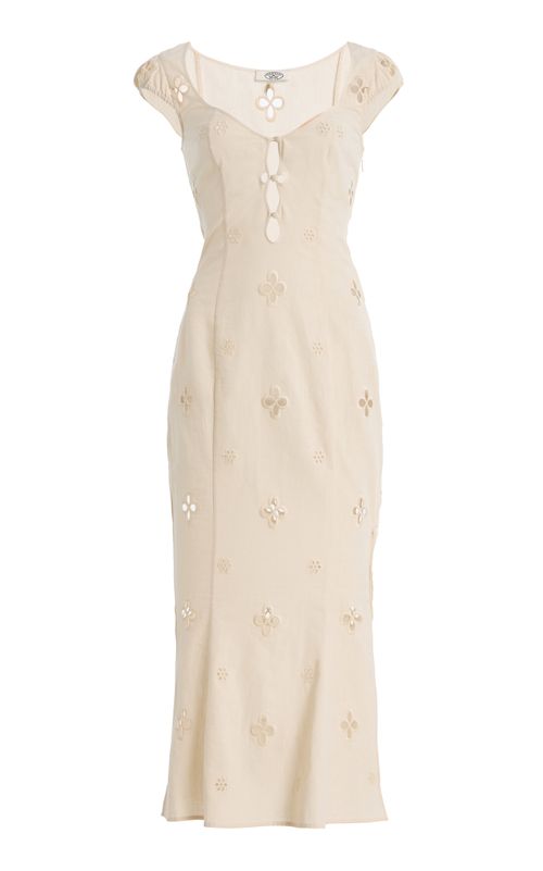 Maria Cotton-Linen Maxi Dress - Moda Operandi