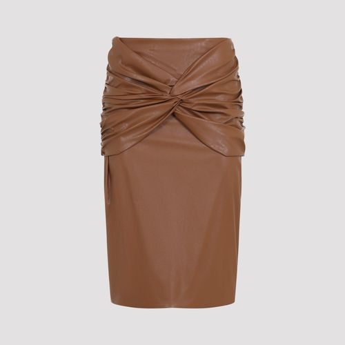 Eco Leather Midi Skirt