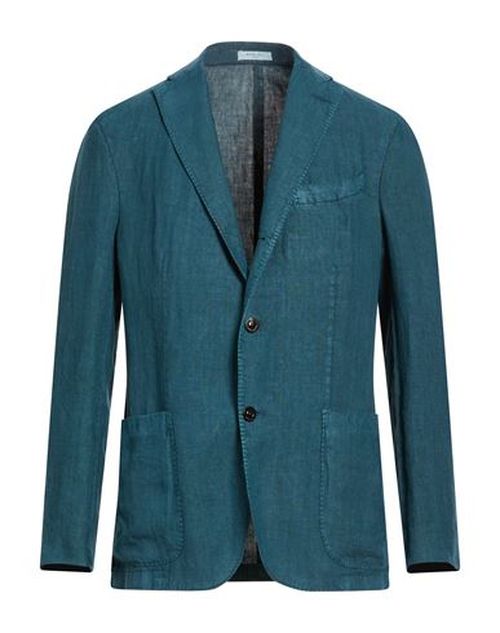 Man Blazer Deep teal Size 40 Linen