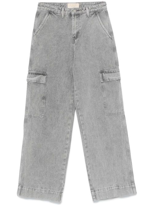 Straight-leg cargo jeans - Grey