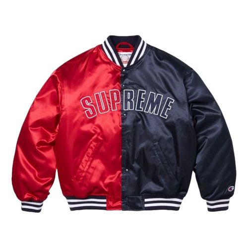 X Champion SS26 Satin Varsity Jacket 'Multicolor'