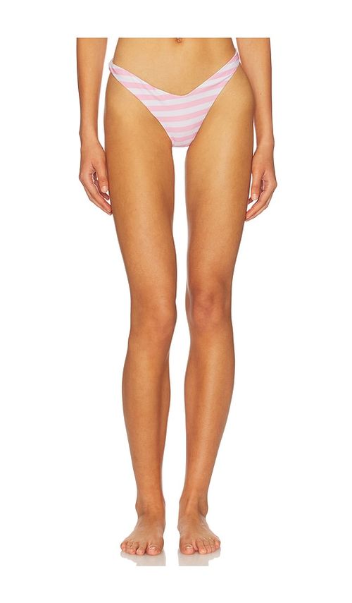 POST SWIM Ashley Bikini Bottom in Pink. - S also in L