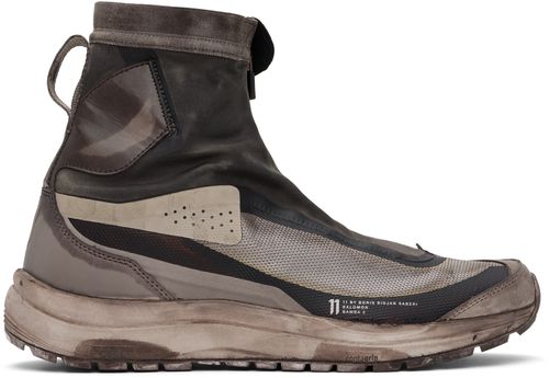 11 by Boris Bidjan Saberi Brown Salomon Edition Bamba 2 High Sneakers