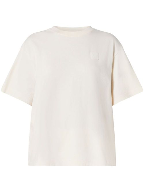 Badge washed T-shirt - Neutrals