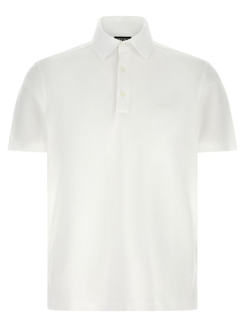 Cotton Piqué Polo Shirt — White