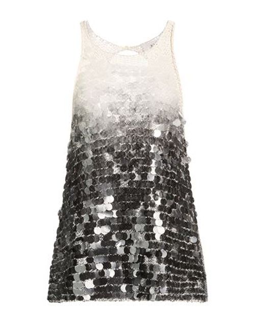 Aviù Woman Top Black Size 6 Cotton, Polyamide