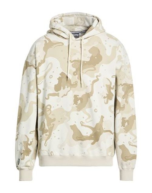 Man Sweatshirt Sand Size S Cotton