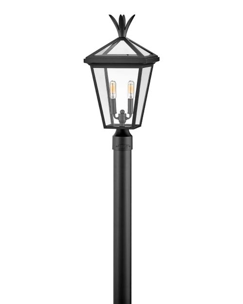 Black LED Post Top or Pier Mount Lantern from the Palma Collection