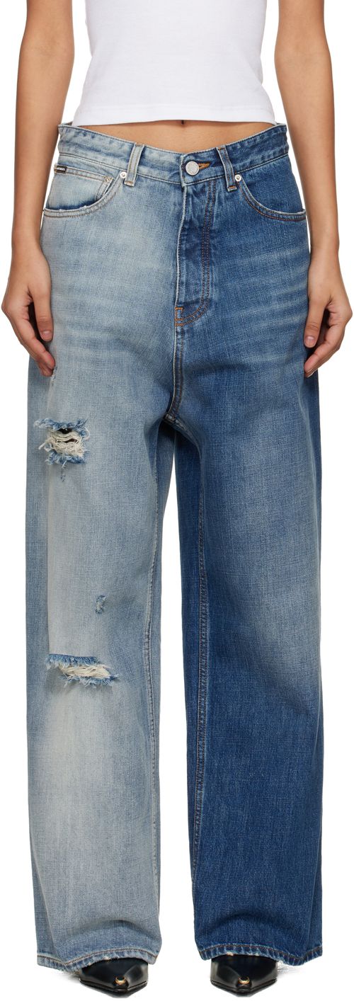 Blue Degrade Effect Jeans