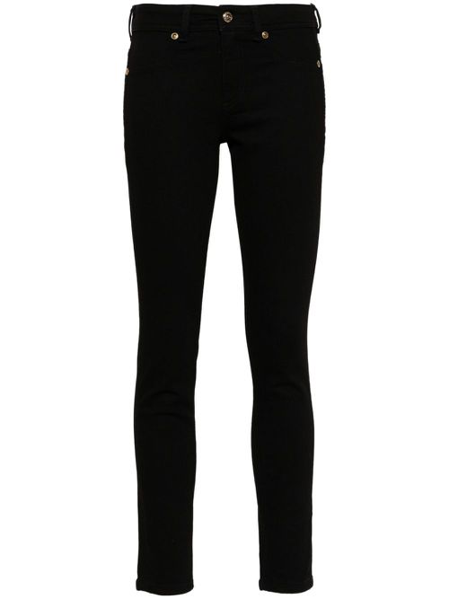 Logo-plaque skinny jeans - Black