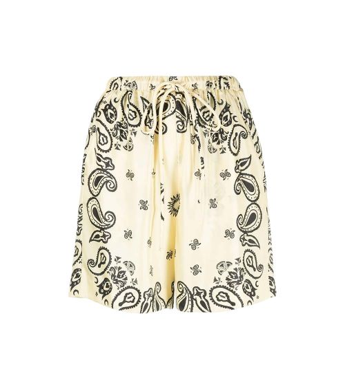 Yellow Printed Shorts