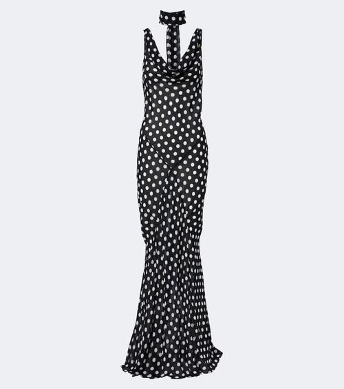 Harper polka-dot maxi dress