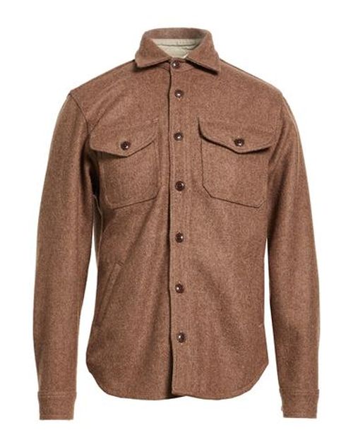 Man Jacket Brown Size L Virgin Wool
