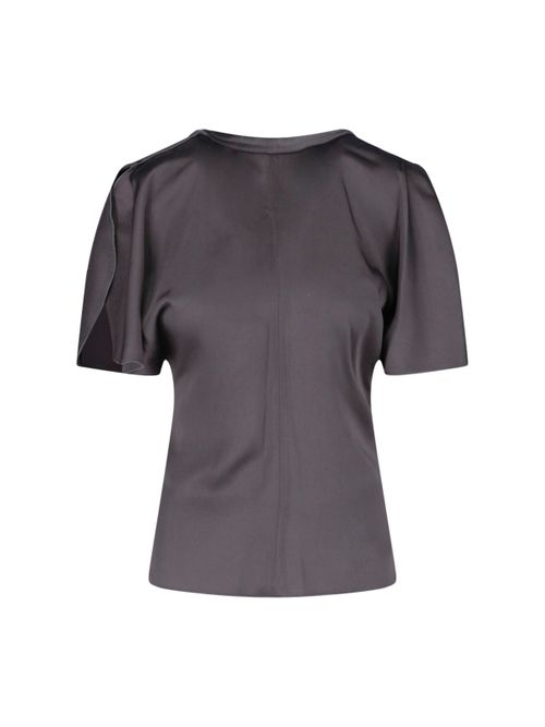 Women's Tailored T-Shirt in Acetate-Viscose Blend