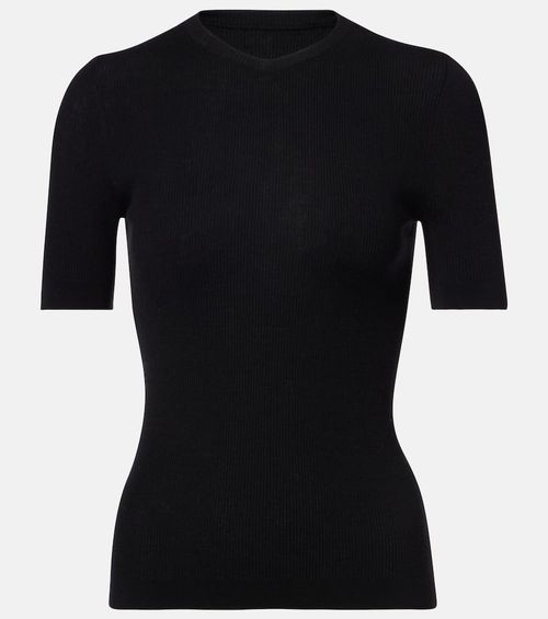 Celina ribbed-knit wool-blend top