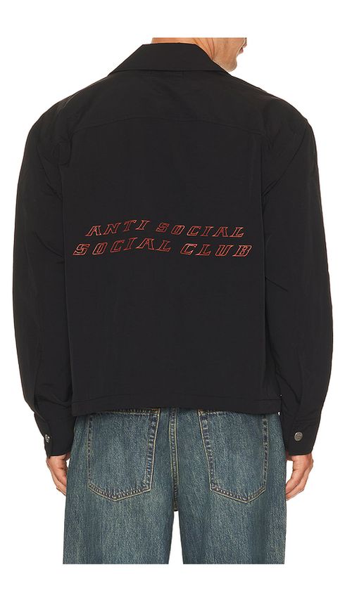 Anti Social Social Club Coaches Jacket in Black. L. Also in S, M, XL/1X
