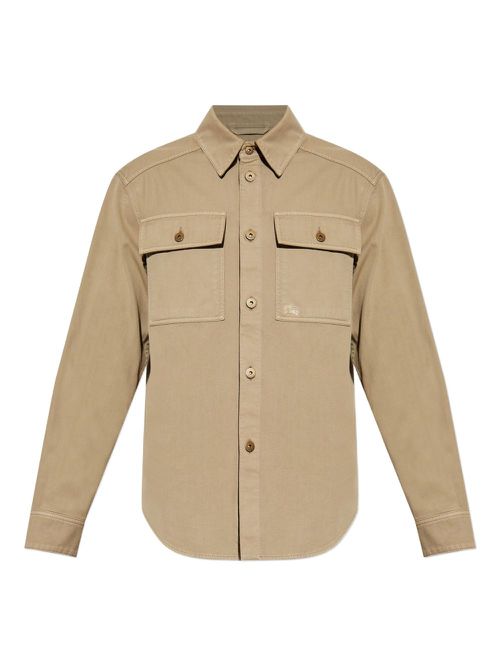 Burberry button-up utility shirt - White