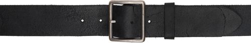 RRL Black Distressed Leather Belt