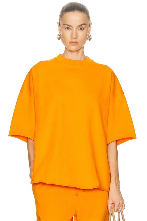 American Vintage Afoma T-Shirt in Agrume Vintage - Burnt Orange. M/L also in