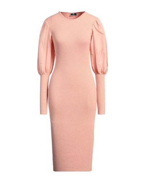 Elisabetta Franchi Woman Midi dress Salmon pink Size 4 Viscose, Polyester