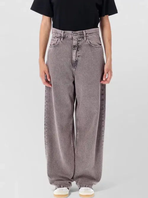 Carhartt Wip - denim high-rise wide-leg trouser