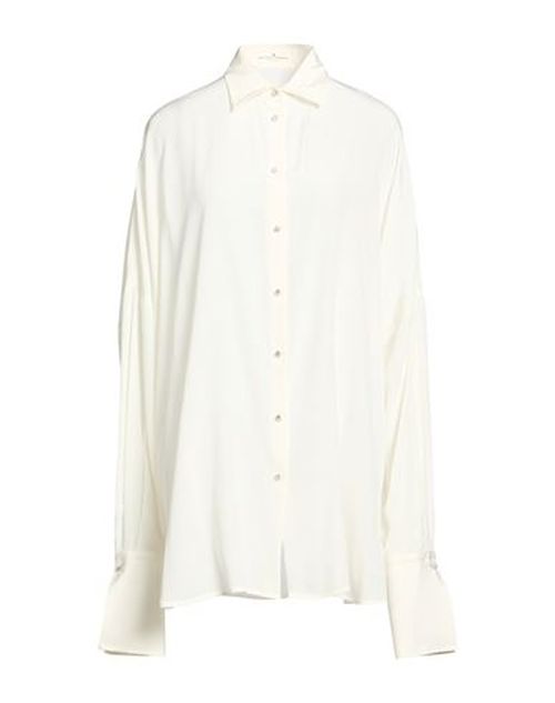 Woman Shirt Ivory Size 6 Silk