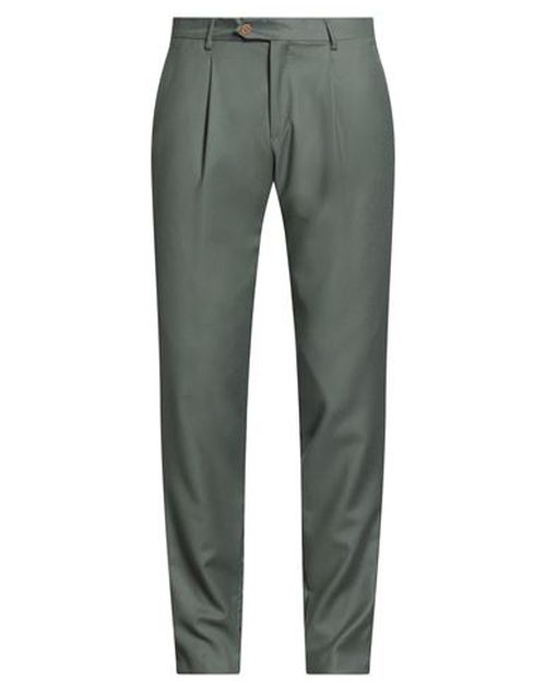 Man Pants Sage green Size 32 Virgin Wool, Elastane