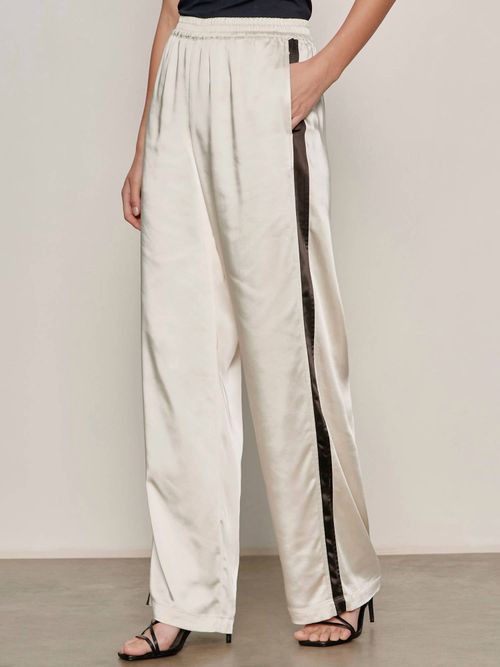 Satin Track Pant In Collagen