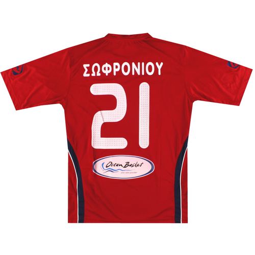 2010-11 Atromitos Yeroskipou Match Issue Home Shirt #21 L - Other European Clubs / Excellent / Large