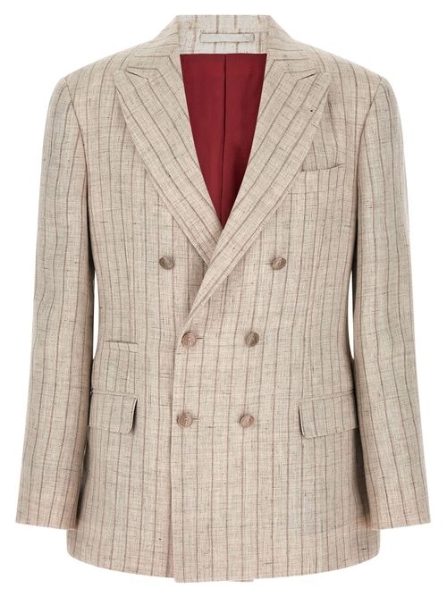 Pinstripe Twill Blazer