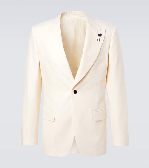 Single-breasted virgin wool blazer
