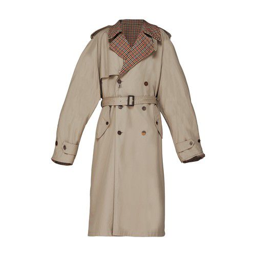 Men's reversible trench coat