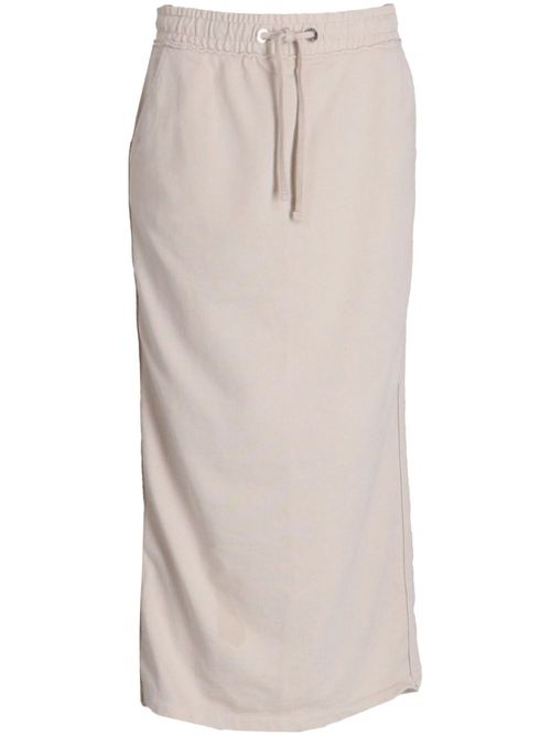 Drawstring maxi skirt - Neutrals