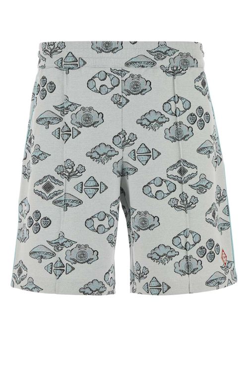 Embroidered Stretch Jacquard Bermuda Shorts
