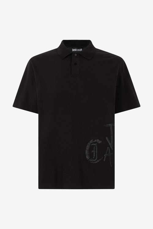 Polo Shirt With Monogram And Lettering