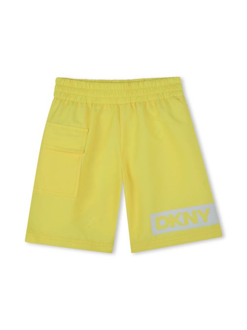Logo-print swim shorts - Yellow