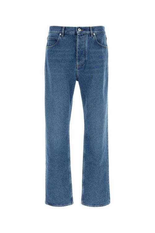 Cotton Denim Jeans — Blue