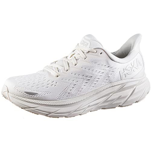 HOKA ONE ONE Mens Clifton 8 Mesh White Trainers