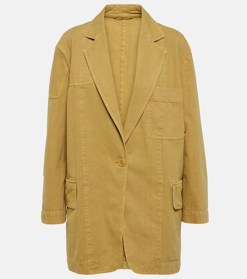 Dizzy oversized cotton canvas blazer